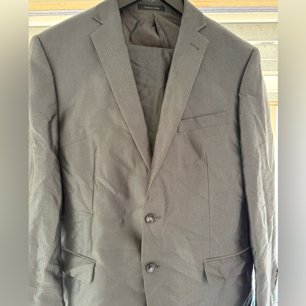 Men's Gray Calvin Klein Suit Set